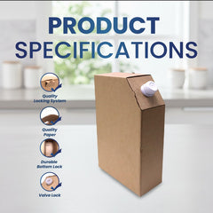 Brown Corrugated Flask with Silver Corner Spout Pouch