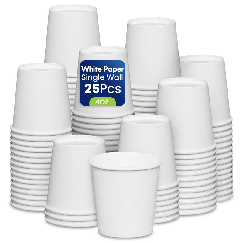 Single Wall Paper Cup White Without Lid
