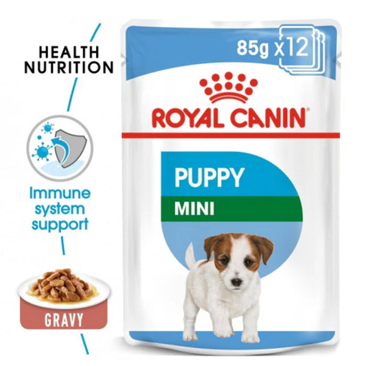 ROYAL CANIN SIZE HEALTH NUTRITION MINI PUPPY (WET FOOD - POUCHES) 85g