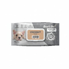 Absorb Plus Charcoal Pet Wipes Coconut Scented - 80PCS - SNH Packing