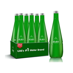 AL AIN WATER SPARKLING GLASS BOTTLE 330 ML