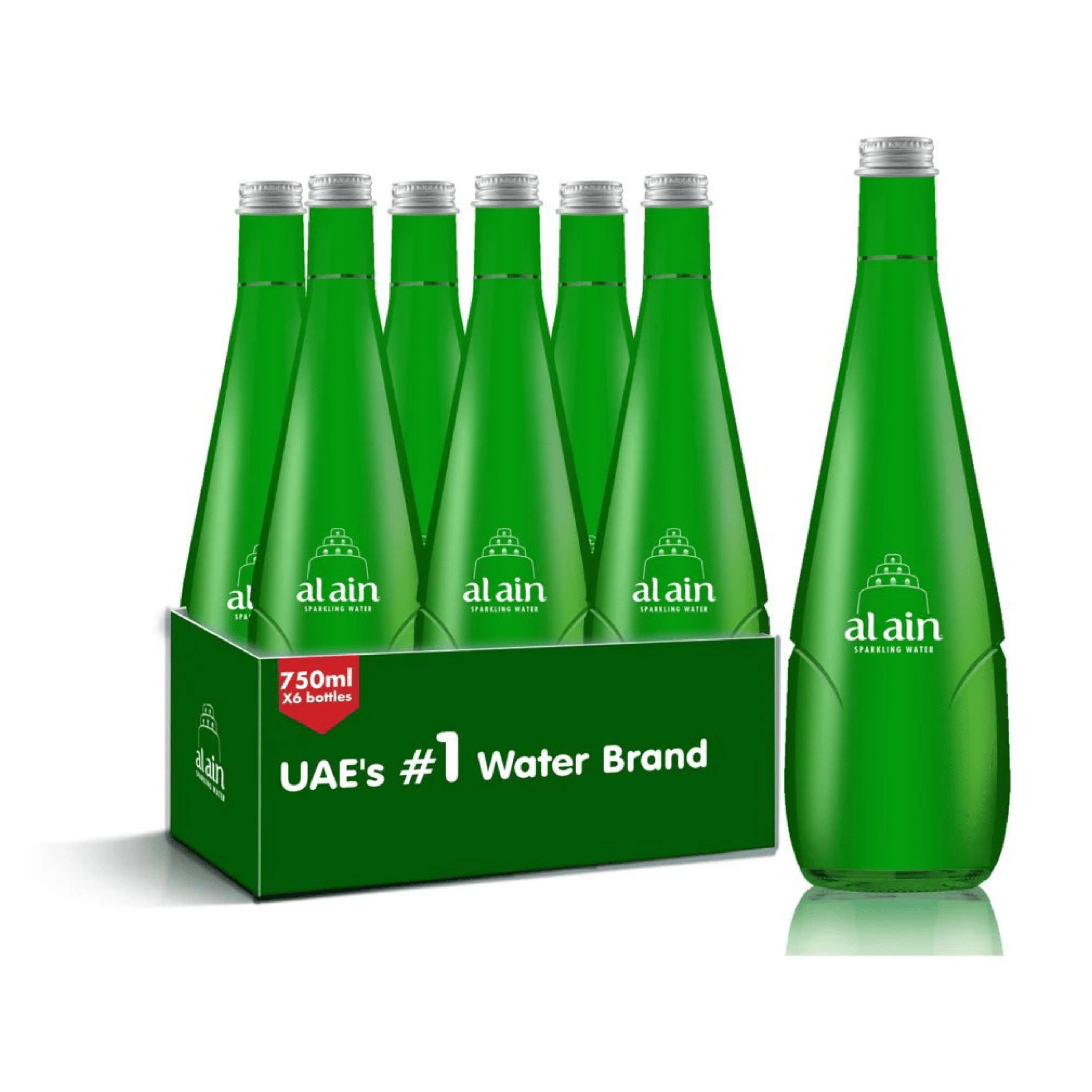 AL AIN WATER SPARKLING GLASS BOTTLE 750ML - SNHÂ Packing