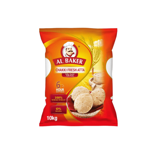 Al Baker Chakki Fresh Atta 10 kg - SNH Packing