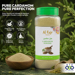 Al Fajr Cardamom Powder 260g Ground Cardamom Spice - SNH Packing