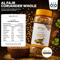 Al Fajr Coriander Whole 120g Whole Coriander Seeds Spice - SNH Packing