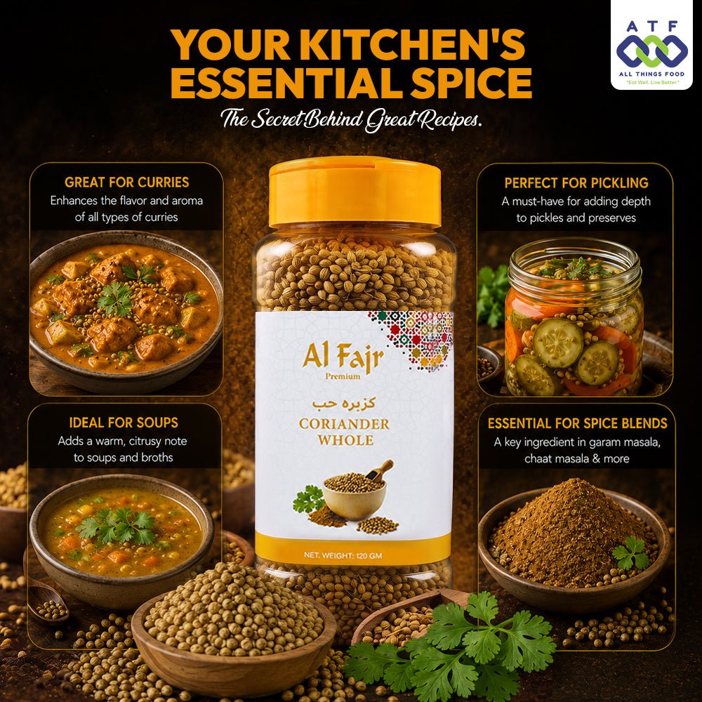 Al Fajr Coriander Whole 120g Whole Coriander Seeds Spice - SNH Packing