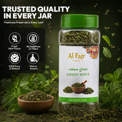 Al Fajr Dried Mint 70g Aromatic Mint Herb for Cooking - SNH Packing