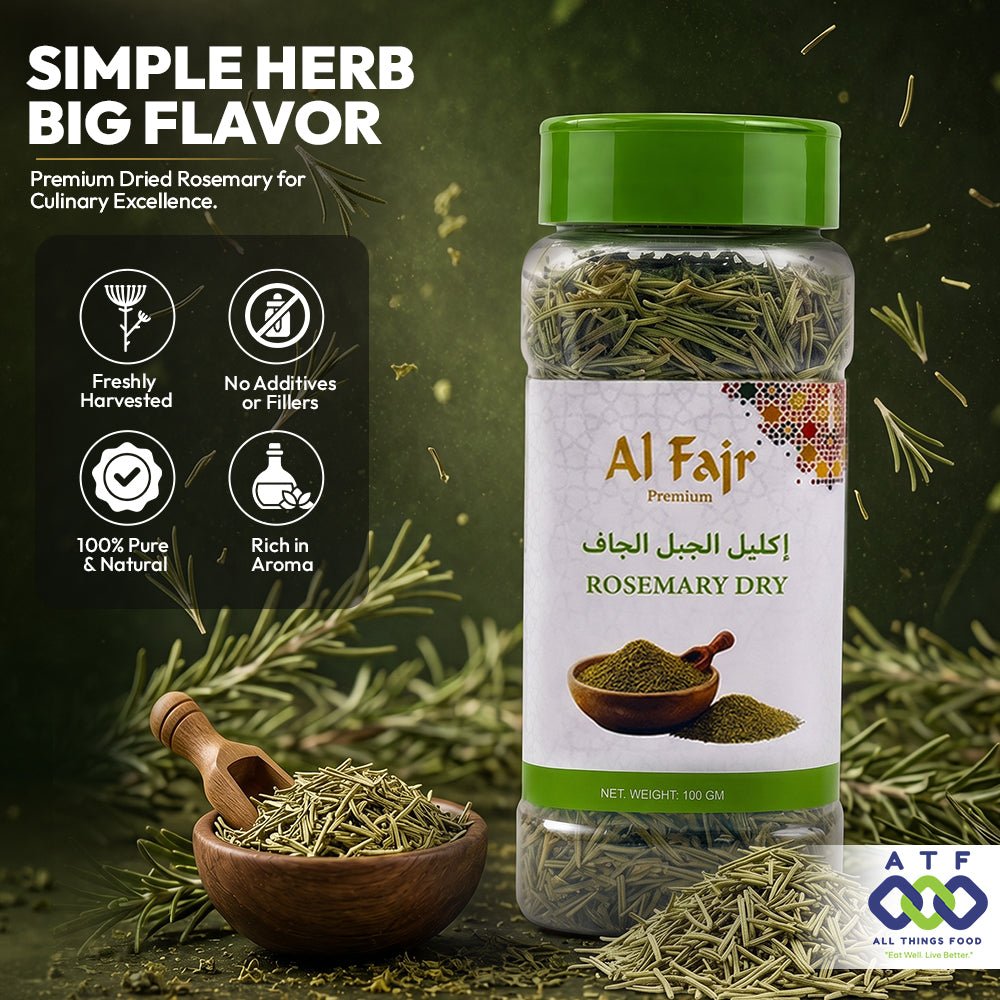Al Fajr Dried Rosemary 100g Rosemary Herb for Cooking - SNH Packing