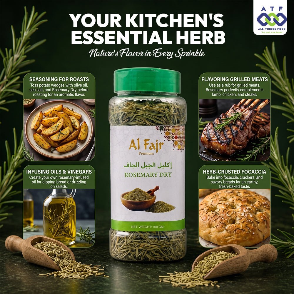 Al Fajr Dried Rosemary 100g Rosemary Herb for Cooking - SNH Packing