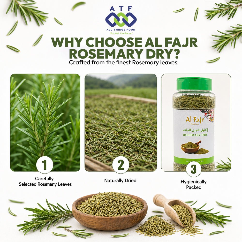 Al Fajr Dried Rosemary 100g Rosemary Herb for Cooking - SNH Packing