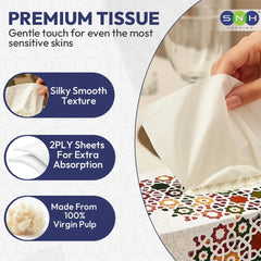 Al Fajr Facial Tissue 150 Sheets 2 Ply Soft Strong 5 Boxes - SNH Packing