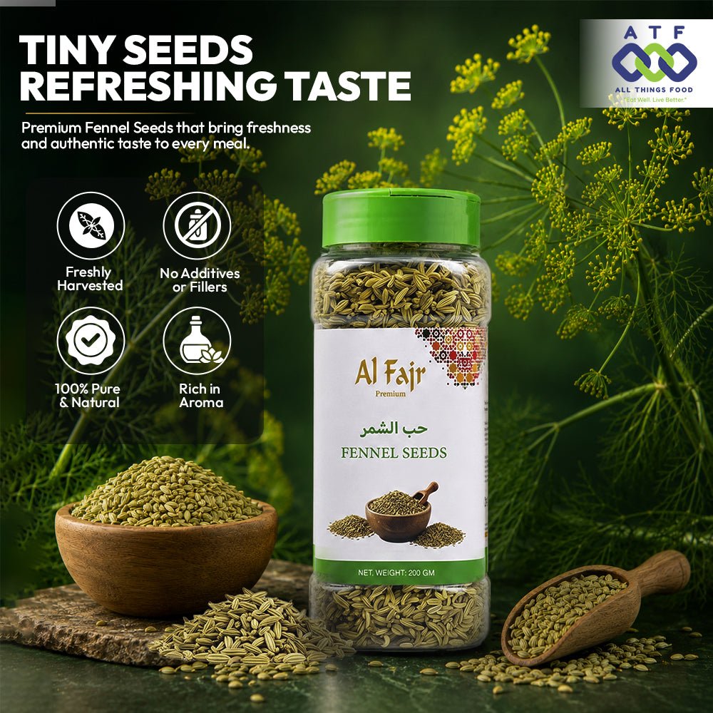Al Fajr Fennel Seeds 200g Whole Fennel Spice for Cooking - SNH Packing