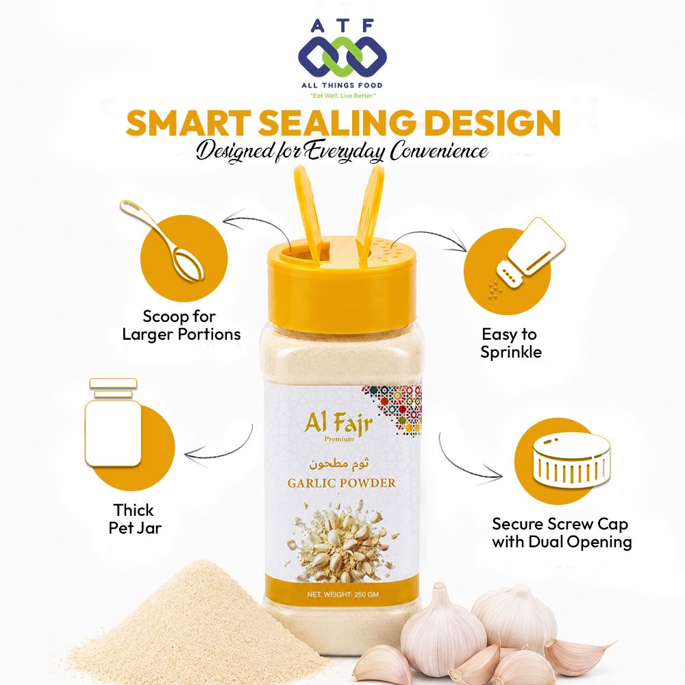 Al Fajr Garlic Powder 250g Ground Garlic Spice for Cooking - SNH Packing