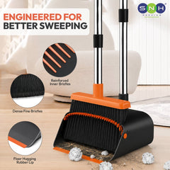 Al Fajr Heavy Duty Broom Dustpan Set Stainless Steel Handle - SNH Packing