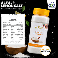 Al Fajr Lemon Salt 435g Citrus Flavour Seasoning - SNH Packing