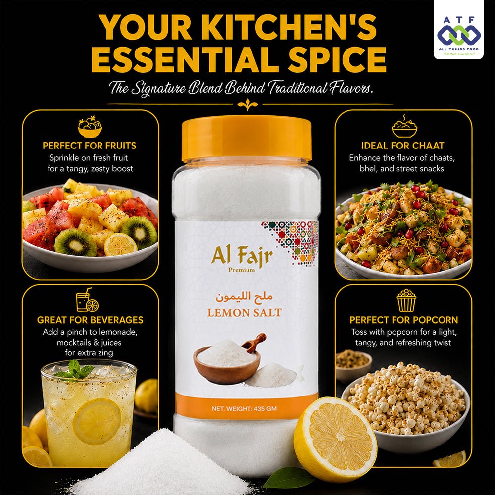 Al Fajr Lemon Salt 435g Citrus Flavour Seasoning - SNH Packing