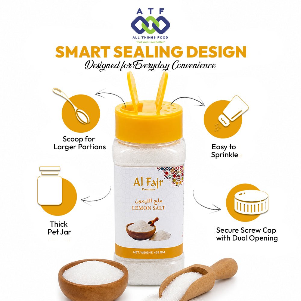 Al Fajr Lemon Salt 435g Citrus Flavour Seasoning - SNH Packing