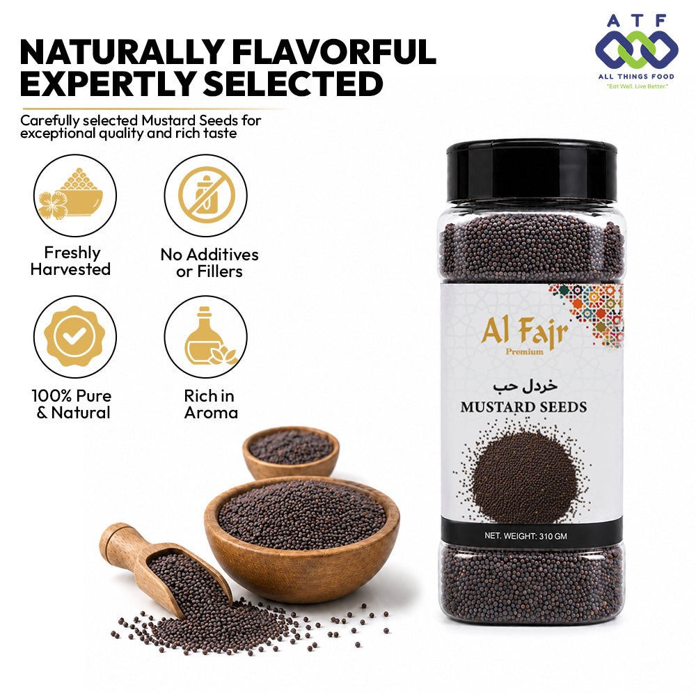 Al Fajr Mustard Seeds 310g Whole Mustard Spice for Cooking - SNH Packing