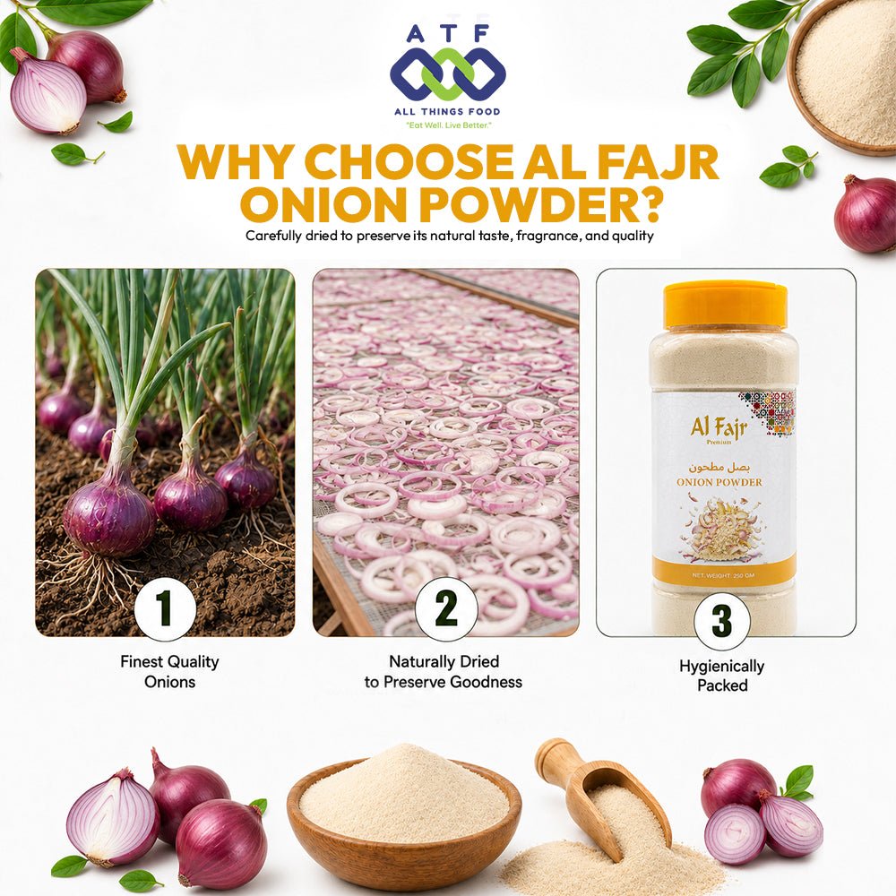 Al Fajr Onion Powder 250g Ground Onion Spice for Cooking - SNH Packing