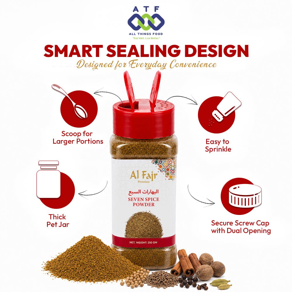 Al Fajr Seven Spice Powder 250g Mixed Spice Blend for Cooking - SNH Packing