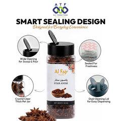 Al Fajr Star Anise 100g Whole Star Anise Spice for Cooking - SNH Packing