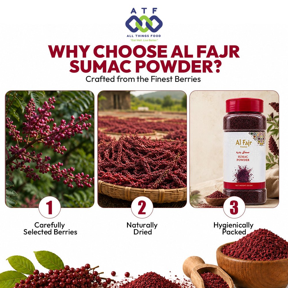 Al Fajr Sumac Powder 250g Ground Sumac Spice for Cooking - SNH Packing