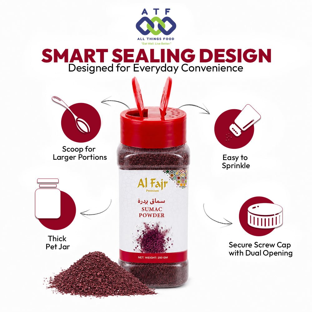 Al Fajr Sumac Powder 250g Ground Sumac Spice for Cooking - SNH Packing