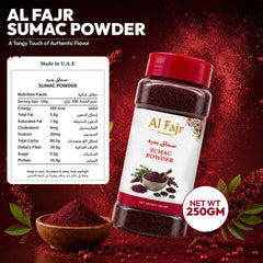 Al Fajr Sumac Powder 250g Ground Sumac Spice for Cooking - SNH Packing