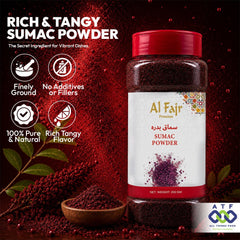 Al Fajr Sumac Powder 250g Ground Sumac Spice for Cooking - SNH Packing