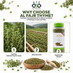 Al Fajr Thyme 70g Dried Thyme Herb for Cooking and Seasoning - SNH Packing