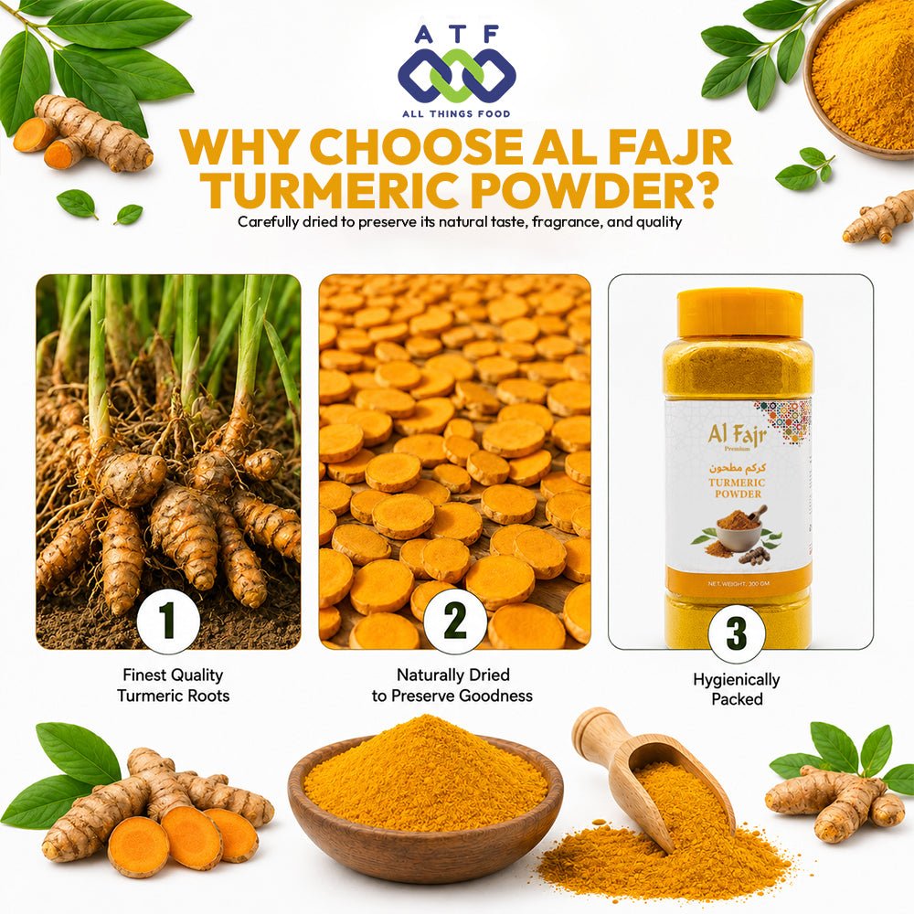 Al Fajr Turmeric Powder 300g Ground Turmeric Spice for Cooking - SNH Packing