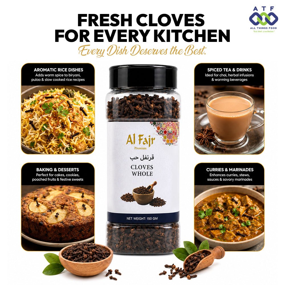 Al Fajr Whole Cloves 150g Aromatic Clove Spice for Cooking - SNH Packing