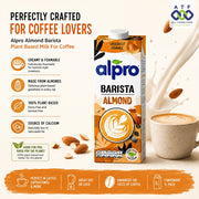 Alpro Almond Barista 1L Plant Based Milk for Coffee - SNH Packing