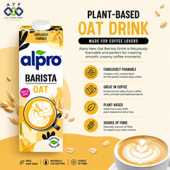 Alpro New Oat Barista 1L Plant Based Oat Drink for Coffee - SNH Packing
