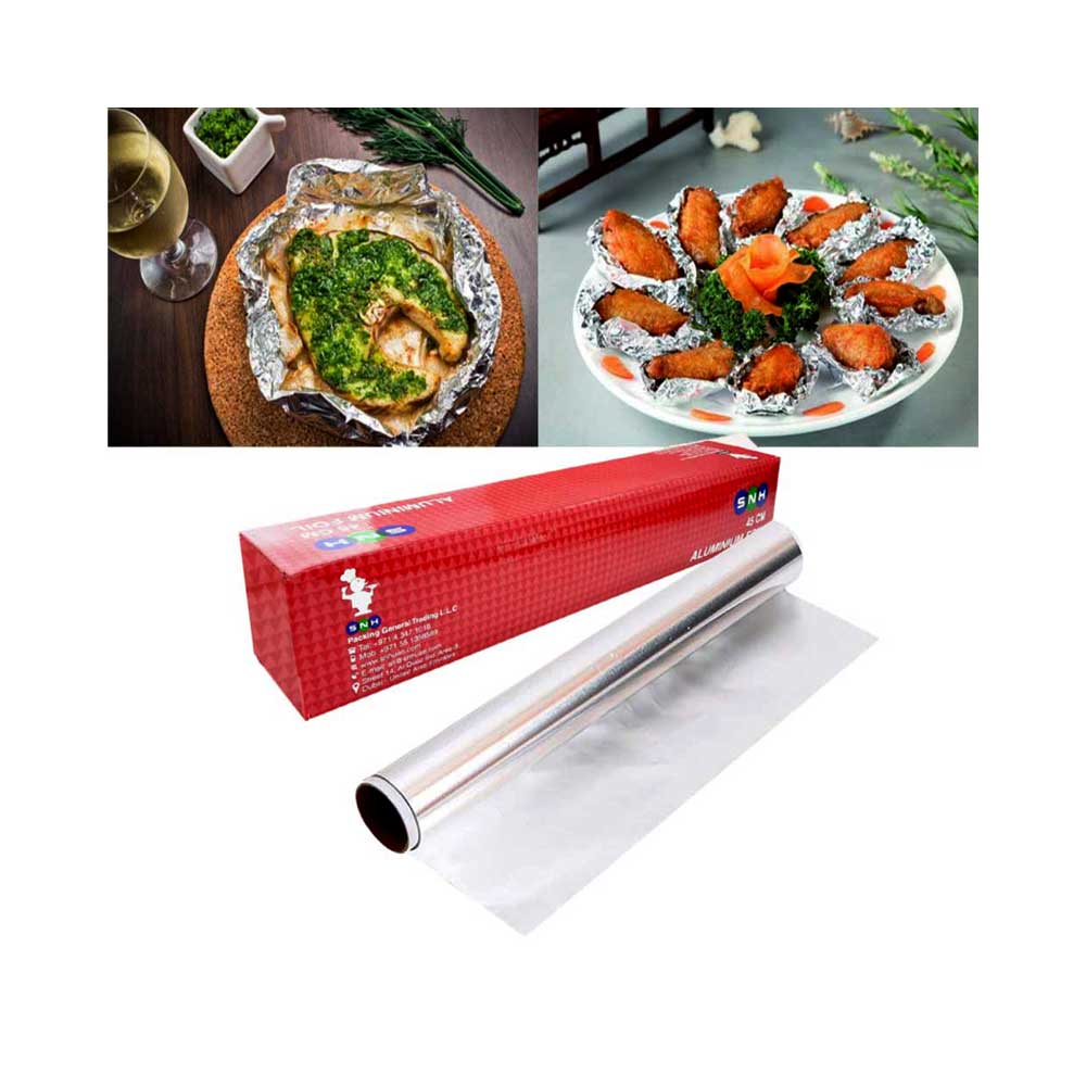 Aluminium Foil 45cm 20 microns X 400 Grams Core | Food-Grade - SNH Packing