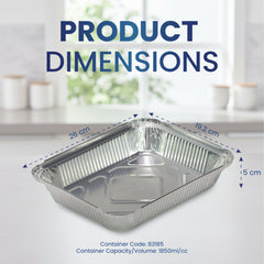 Aluminium Food Containers with Paper Lids | Food - Grade - SNH Packing