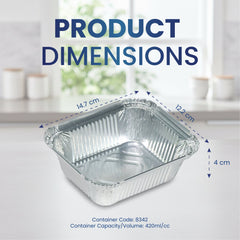 Aluminium Food Containers with Paper Lids | Food - Grade - SNH Packing