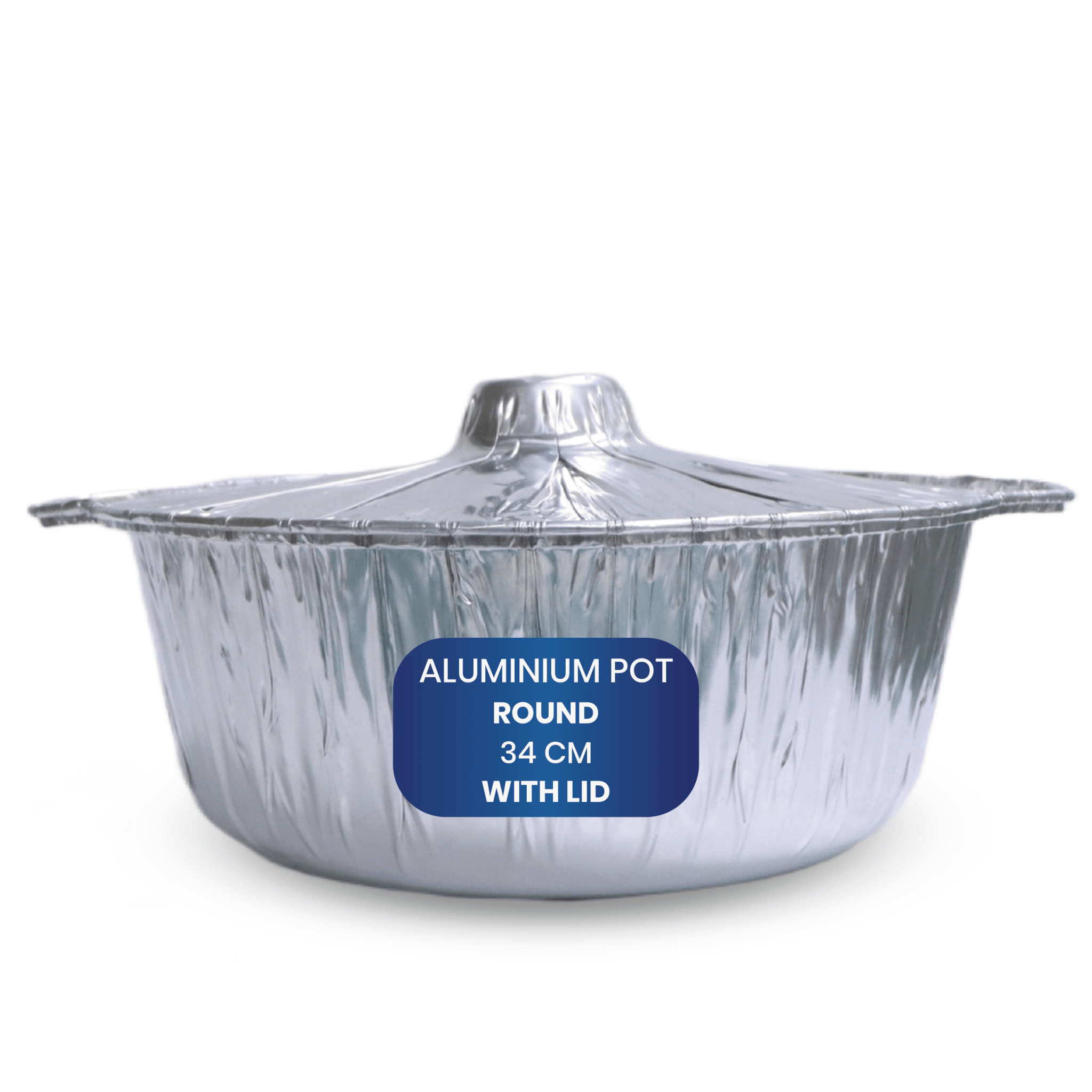 Aluminium Round Pots with Lids Durable & Strong - SNH Packing