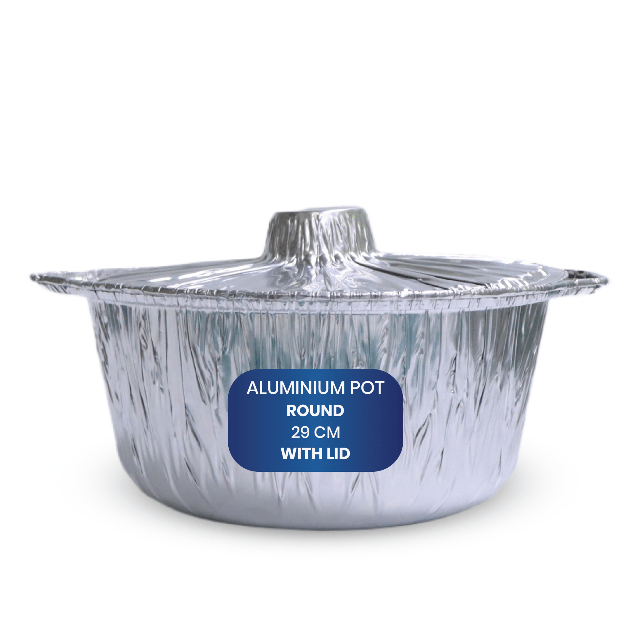 Aluminium Round Pots with Lids – Durable & Strong - SNH Packing