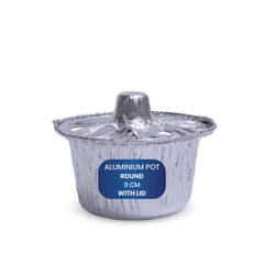 Aluminium Round Pots with Lids Durable & Strong - SNH Packing