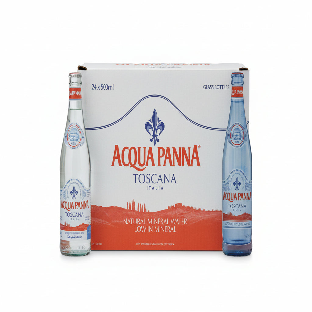acqua panna water glass bottle 500ml
