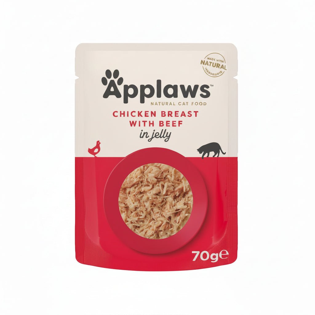 Applaws Chicken with Beef in Jelly Adult Wet Cat Food 70g - SNH Packing