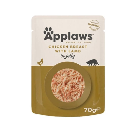 Applaws Chicken with Lamb in Jelly Adult Wet Cat Food 70g Pouch - SNH Packing