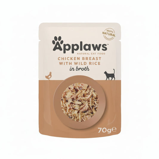 Applaws Chicken with Wild Rice in Broth Wet Cat Food 70g - SNH Packing