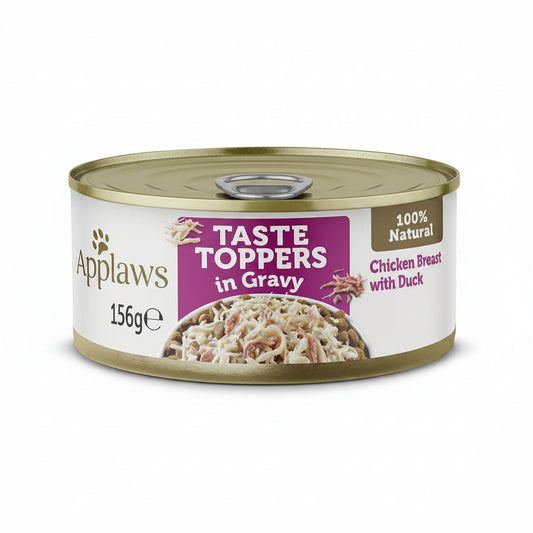 Applaws Taste Toppers in Gravy Chicken with Duck Wet Dog Food 156g - SNH Packing