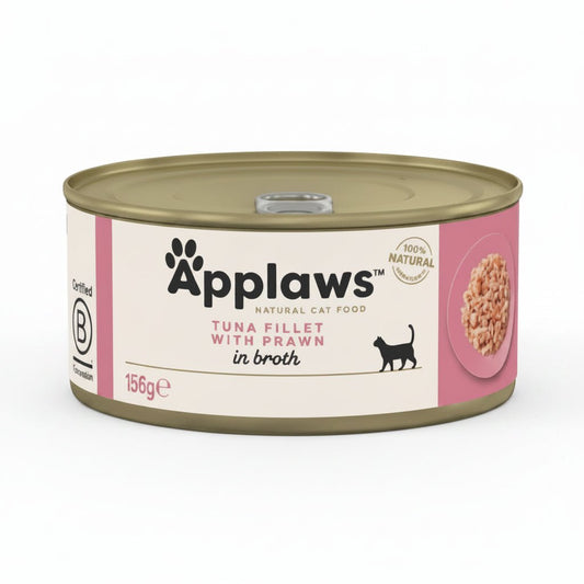 Applaws Tuna Fillet with Prawn in Broth Wet Cat Food 156g - SNH Packing