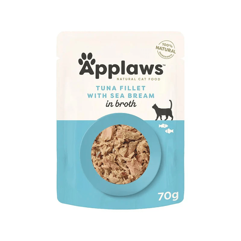 Applaws Tuna & Sea Bream Adult Wet Cat Food 70g Pouch - SNH Packing