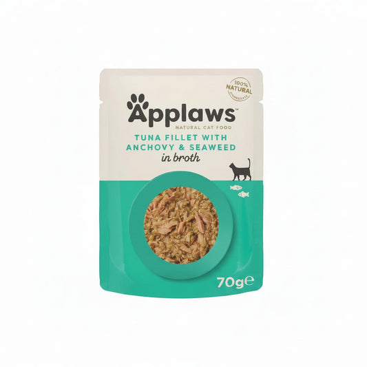 Applaws Tuna with Anchovy & Seaweed in Broth Wet Cat Food 70g - SNH Packing