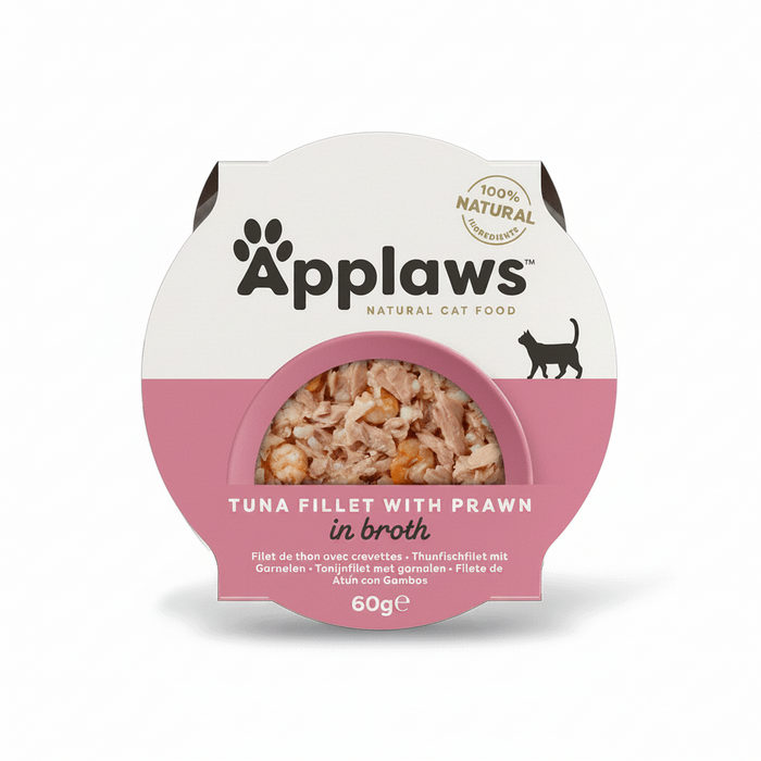 Applaws Tuna with Prawn Adult Wet Cat Food 60g Pot