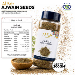 Al Fajr Ajwain Seeds Whole Carom Seeds 200g